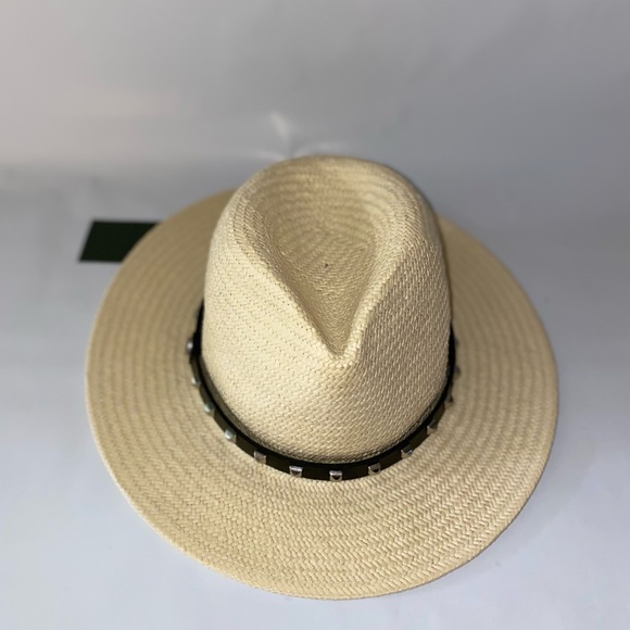 ALLSAINTS Paige Studded Light Woven Straw Fedora - Picture 5 of 16